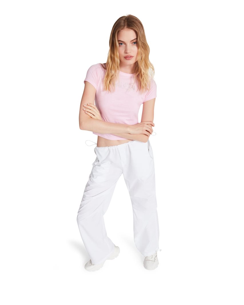 White Steve Madden Pia Parachute Women's Pants | PH 9047NUM